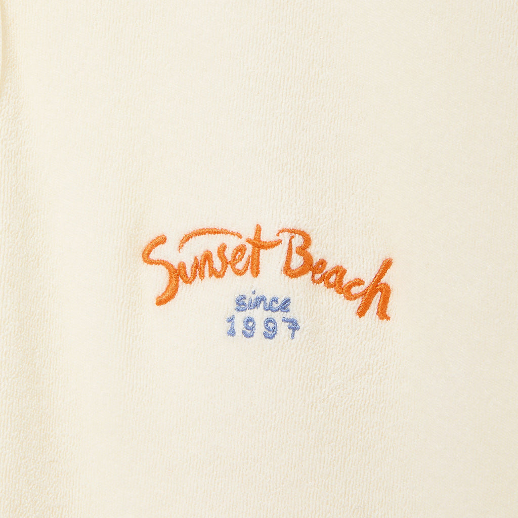 ‘Sunset Beach’ Raglan Terry Polo