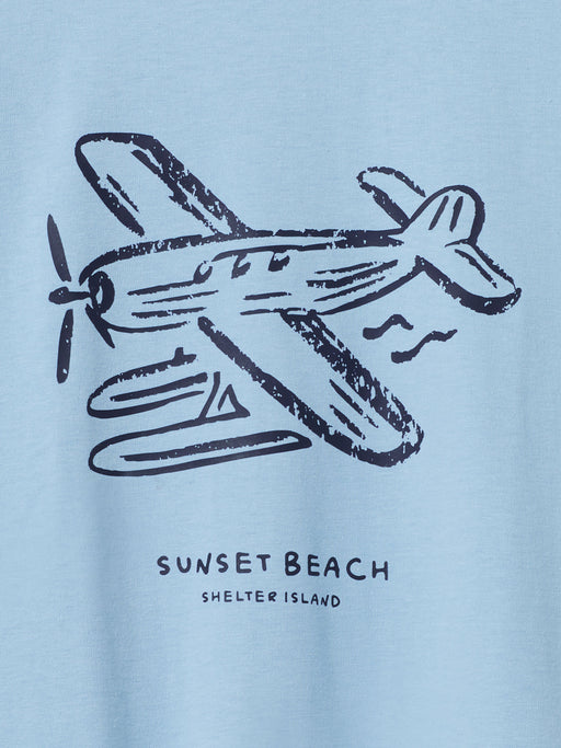 SSB SEAPLANE T-SHIRT - LIGHT BLUE