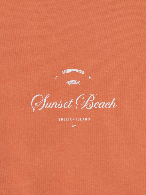 SSB FISH & FORK T-SHIRT - CORAL