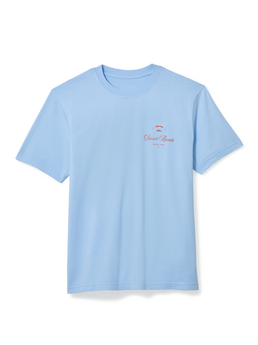 SSB FISH & FORK T-SHIRT - SKY BLUE