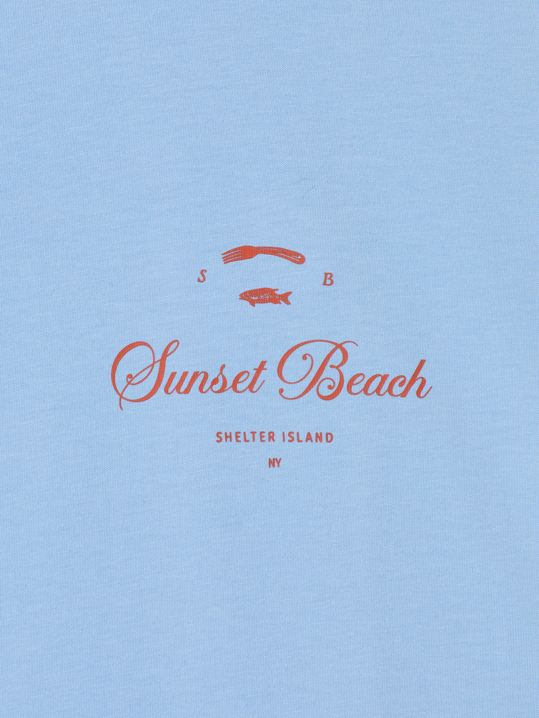 SSB FISH & FORK T-SHIRT - SKY BLUE