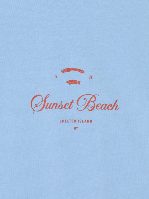 SSB FISH & FORK T-SHIRT - SKY BLUE