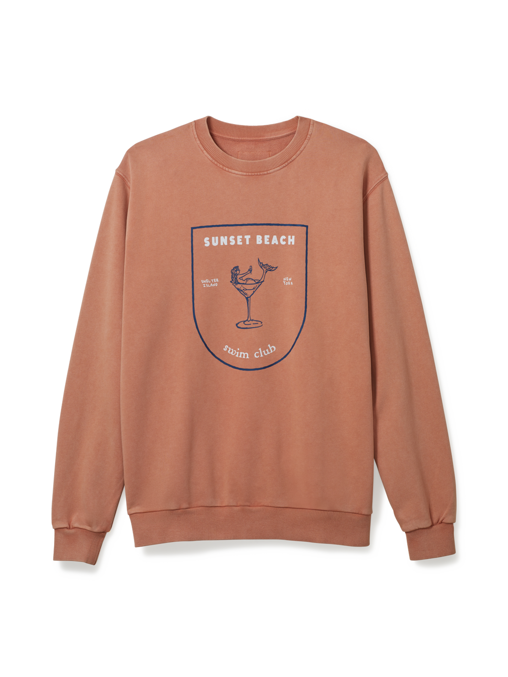 Mermaid Martini Coral Sweatshirt