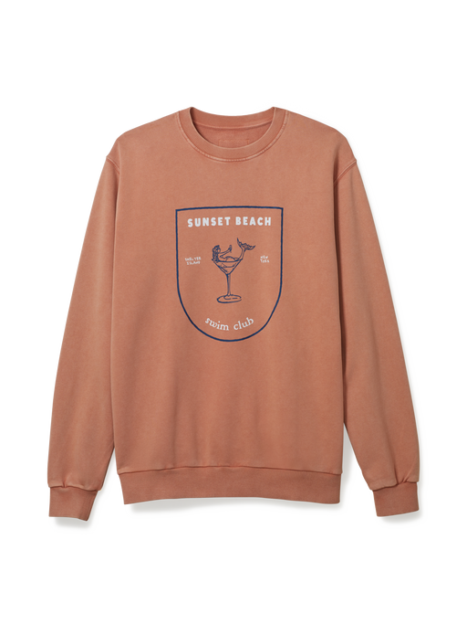 SSB MERMAID MARTINI SWEATSHIRT - CORAL