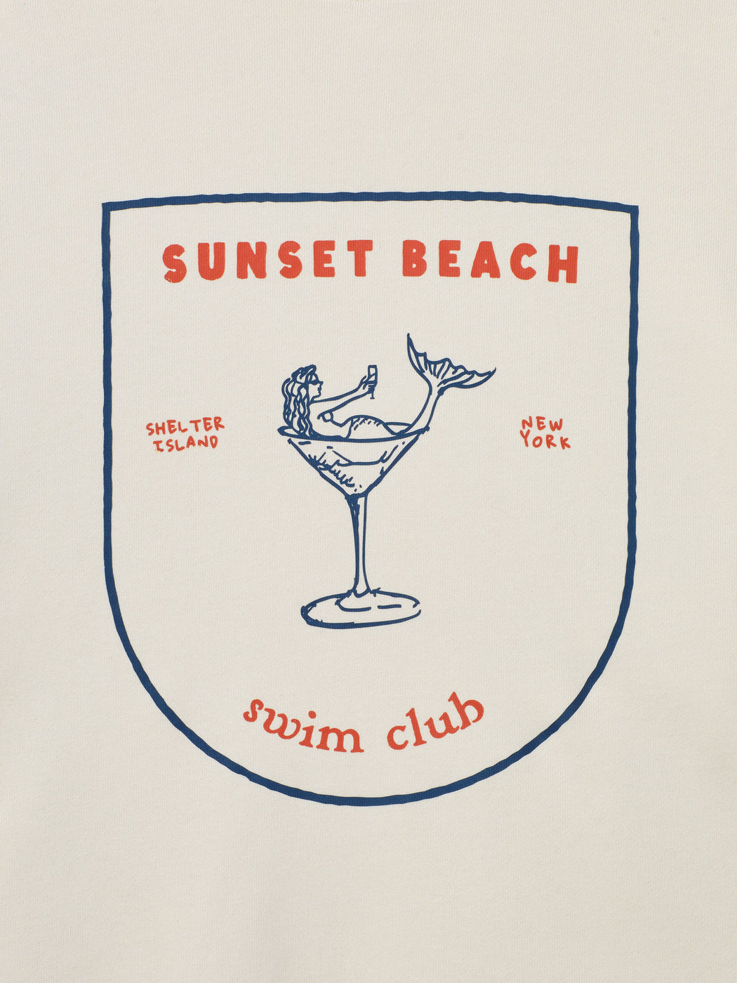 SSB MERMAID MARTINI SWEATSHIRT - OATMILK