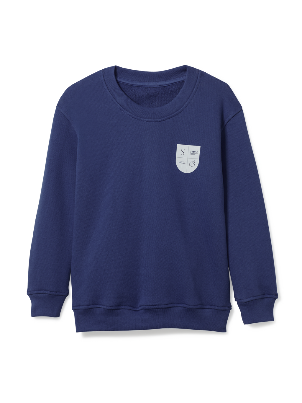 Crest Patch Navy Crewneck
