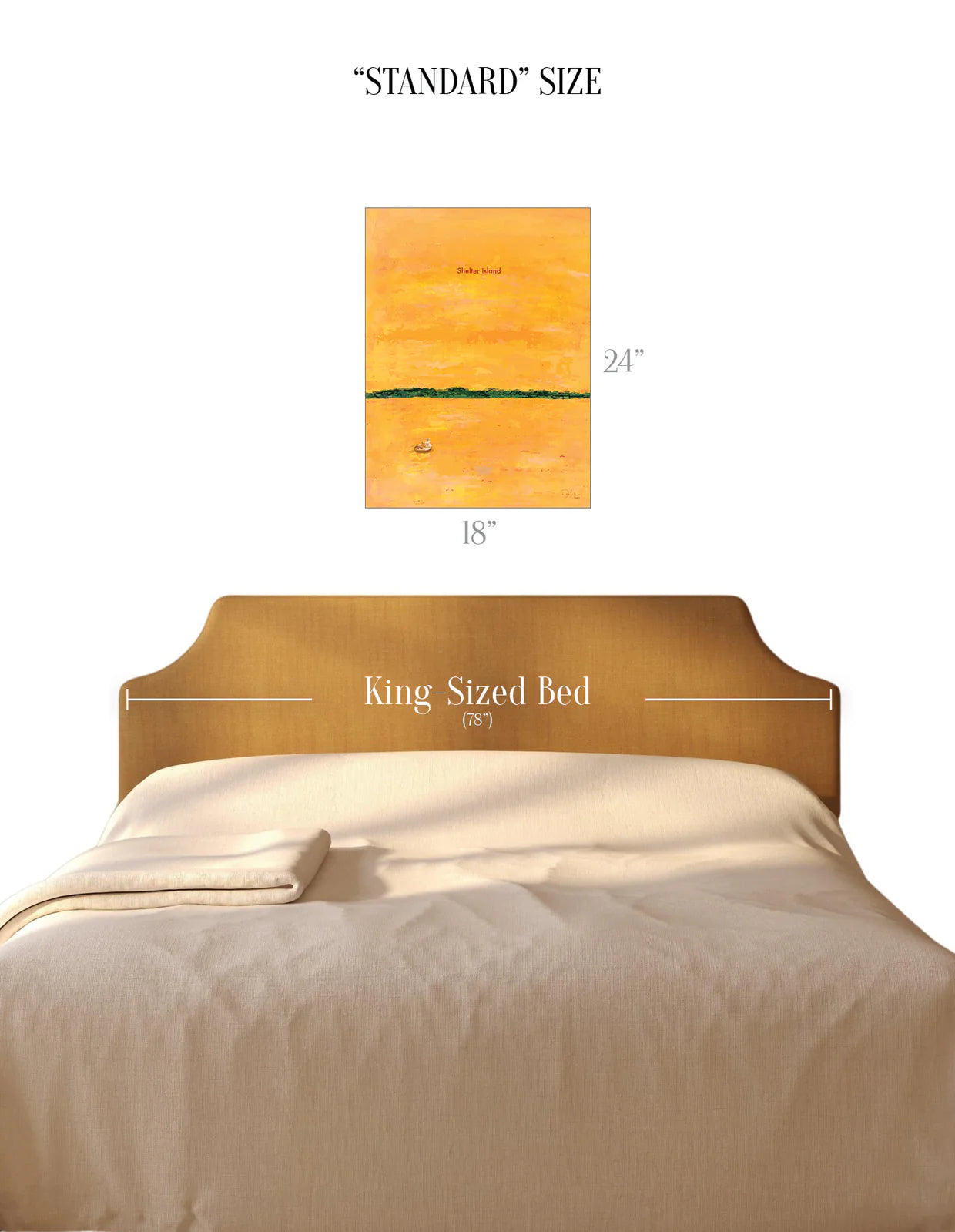 Sunset Beach Poster 18" x 24"